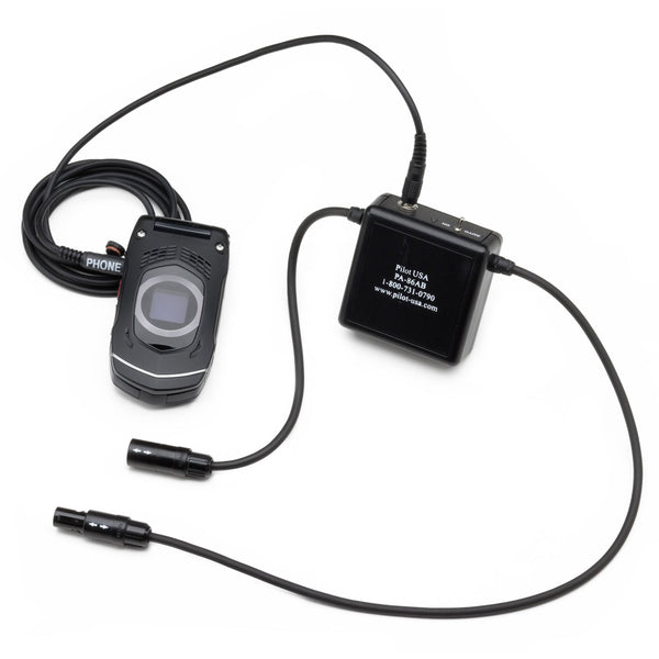 Pilot USA - Amplified Cell Phone Adapter Bose Panel Power (6 pin) Headset | PA-86AB