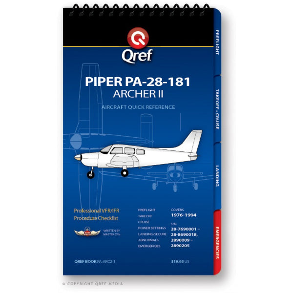 Qref - Piper Archer II PA-28-181 Qref Book | PA-ARC2-1