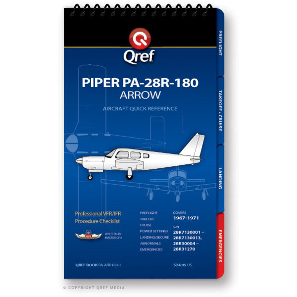 Qref - Piper Arrow 180 PA-28R-180 Qref Book | PA-ARR180-1