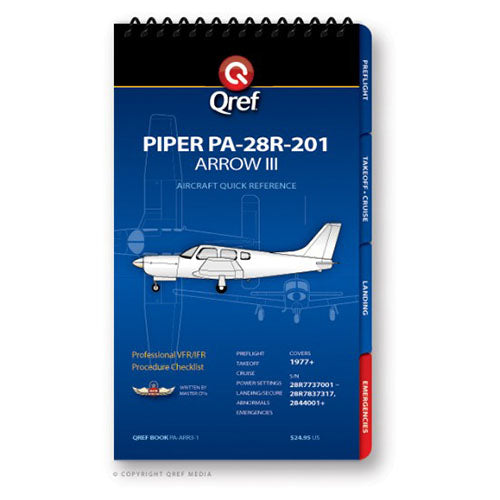 Qref - Piper Arrow III PA-28R-201 Qref Book | PA-ARR3-1