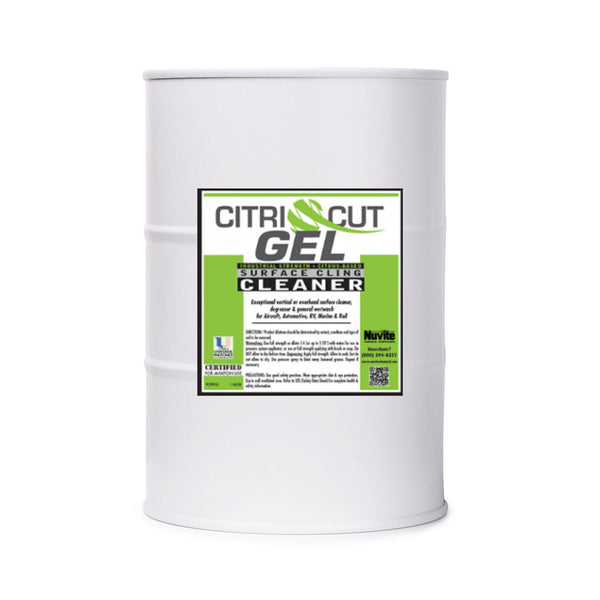 CitriCut Gel - Citrus-Based Degreaser that Clings| 55GL