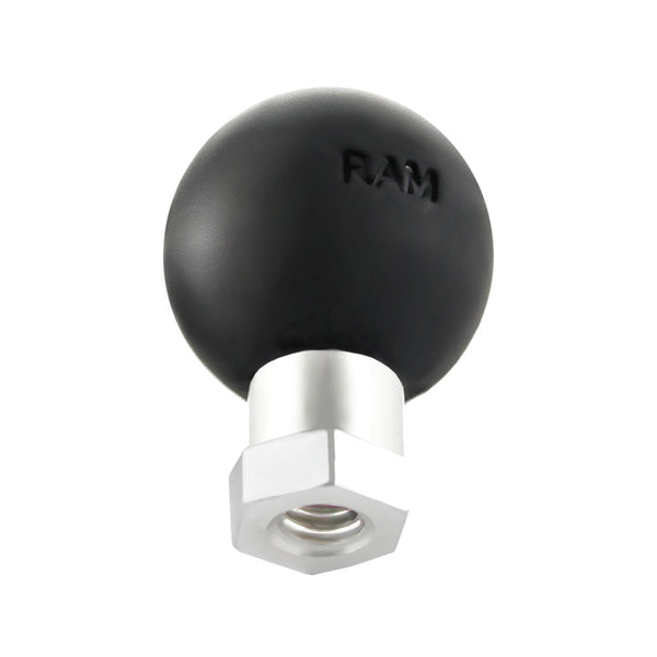 Ram Ball Adapter W/ 1/4" - 20" Female Threaded Hole And Hex Post