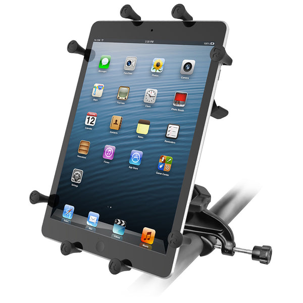 Ram - Yoke Mount With X-Grip III Unviersal Clamping Cradle For Large Tablets | RAM-B-121-UN9U