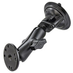 Ram - Twist Lock Suction Cup With Double Socket Arm And Round Base Adapter | RAM-B-166-202U