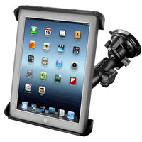 Ram - Twist Lock Suction Cup Mount With Tab-Tite Case For Ipad 1-4 With Or Without Case | RAM-B-166-TAB3U