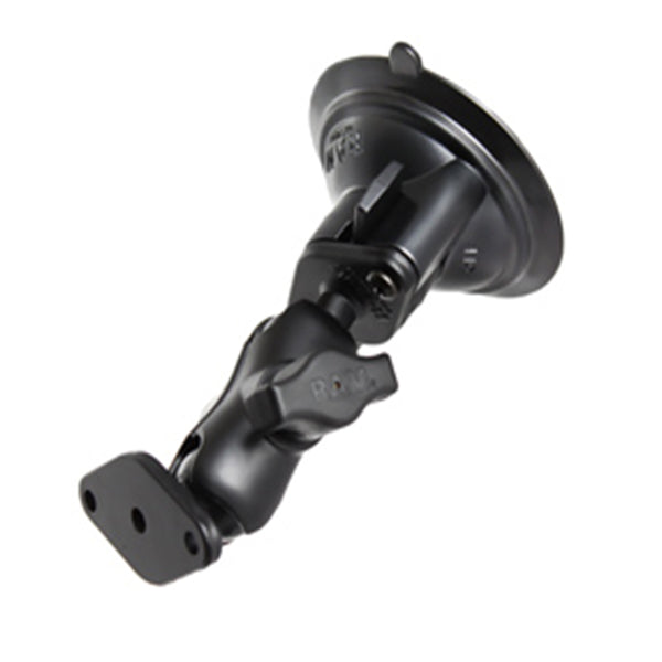 Ram - Twist Lock Suction Cup With Short Double Socet Arm And Diamond Base Adapter | RAM-B-166U-A