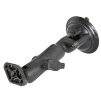 Ram - Composite Twist Lock Suction Cup With Double Socket Arm And Diamond Base Adapter | RAP-B-166U