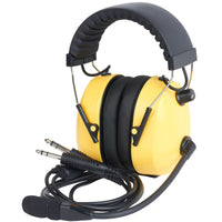 Wicom - Mono Aviation Headset, Yellow | AVHM10-Y
