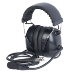 Wicom - Mono Aviation Headset, Black | AVHM10-BK