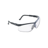 Honeywell Uvex - Genesis Wraparound Safety Glasses, Black Plastic Frame, Clear Lens | UVXS3200