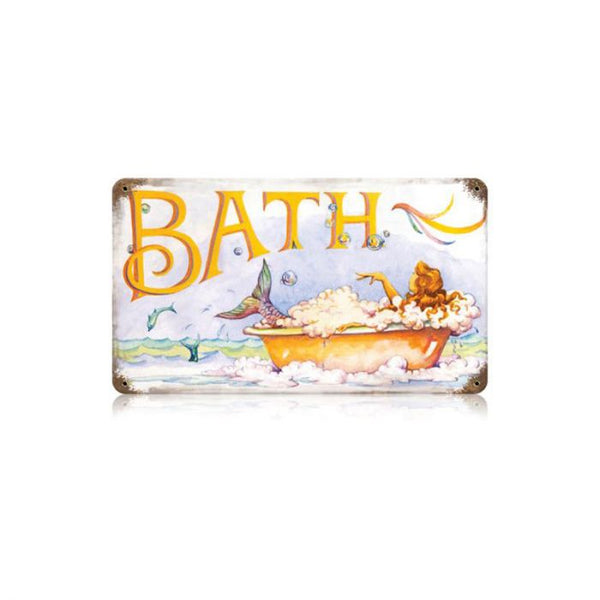 Vintage Signs - Mermaid Bath Vintage Sign | V234