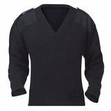 Aero Phoenix - V Crew Sweater, Acrylic, Jersey, Ribbed, BLK, XXL