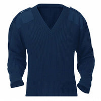 Aero Phoenix - V Crew Sweater, Acrylic, Jersey, Ribbed, NVY, XXL