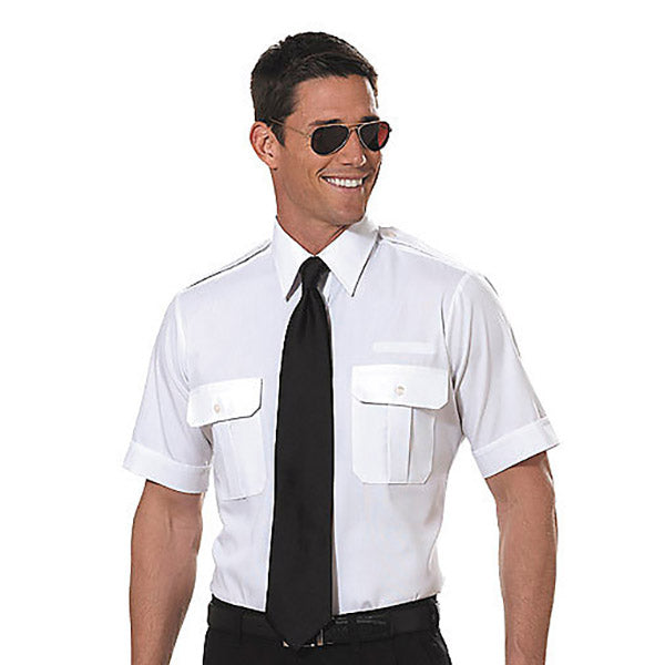 Van Heusen - Mens Tapered Pilot Shirt, Short Sleeve – Pilots HQ LLC.