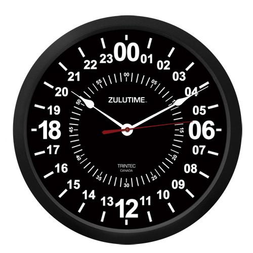 Trintec - 10'' ZULUTIME™ 24-Hour Clock | ZT24-HR10-B