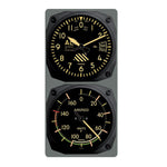 Trintec - Vintage Altimeter/Airspeed Clock & Thermometer Set (°F or °C) | 9060V/9061VF