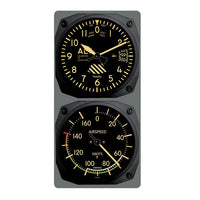 Trintec - Vintage Altimeter/Airspeed Clock & Thermometer Set (°F or °C) | 9060V/9061VF