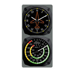 Trintec - Classic Directional Gyro/Airspeed Clock & Thermometer Set | 9062/9061