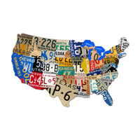The Vintage Sign Company - 25 x 16 USA License Plate Map | PS044