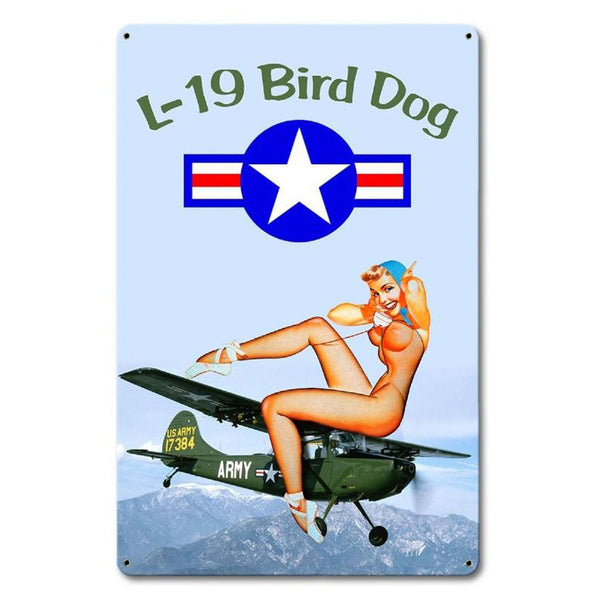 L-19 Bird Dog Pinup 16X24 Sign