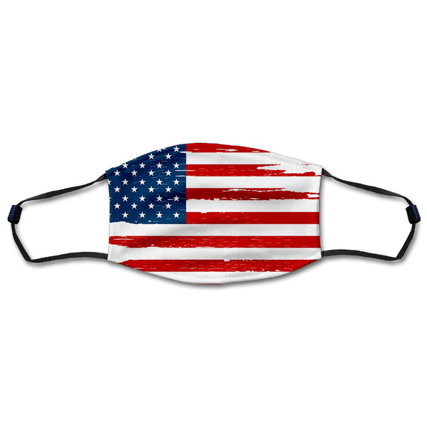 Distressed American Flag And Line Masks