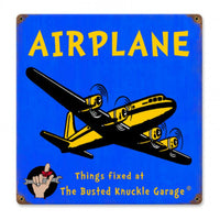 Vintage Signs - Kids Airplane 12in x 12in | BUST076