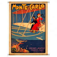 Vintage Signs - Monte Carlo Aviation 25in x 38in | CNV002