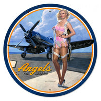 Vintage Signs - Angels Corsair 28in x 28in | HB082
