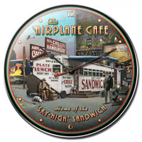 Vintage Signs - Airplane Cafe 14in x 14in | LG040