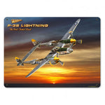 Vintage Signs - P-38 Lightning 15in x 12in | LG202