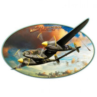 Vintage Signs - P-38 Lightning 28in x 18in | LG527