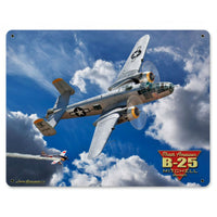 Vintage Signs - B-25 MITCHELL BOMBER 30in x 24in | LG685