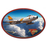 Vintage Signs - F-86 SABER JET 17X12 17in x 12in | LG688