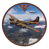 Vintage Signs - B-17 Flying Fortress 14in x 14in | LG801