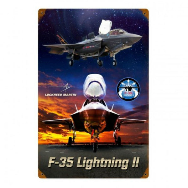 Vintage Signs - F35 Lightning Ii 12in x 18in | LM010