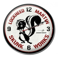 Vintage Signs - Skunk Works Clock 14in x 14in | LM012