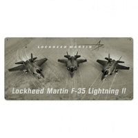 Vintage Signs - F-35 Lightning Variations 24in x 12in | LM020
