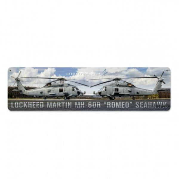 Vintage Signs - Mh-60R Romeo Seahawk 28in x 6in | LM022