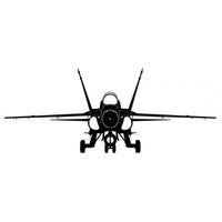 Vintage Signs - FA18 Hornet Silhouette 42in x 16in | PS393