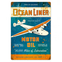 Vintage Signs - Ocean Liner Oil 12in x 18in | PTS259