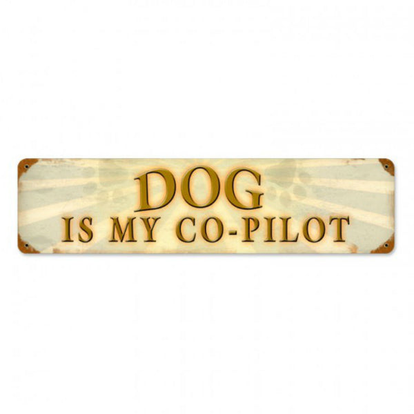 Vintage Signs - Dog Copilot 20in x 5in | PTS338