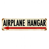 Vintage Signs - Airplane Hanger Left 20in x 5in | PTS412