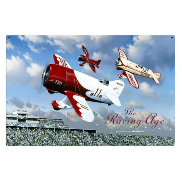 Vintage Signs - The Racing Age 36in x 24in | STK041