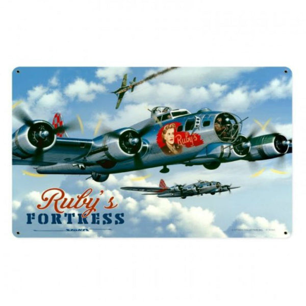 Vintage Signs - Rubys Fortress 18in x 12in | STK050