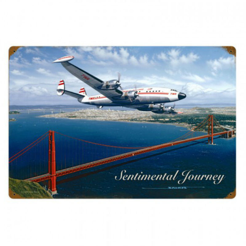Vintage Signs - Sentimental Journey 24in x 16in | STK056 – Pilots HQ LLC.