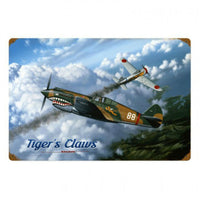 Vintage Signs - Tigers Claw 24in x 16in | STK068