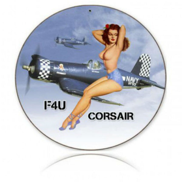 Vintage Signs - Corsair Nude 14in x 14in | V168
