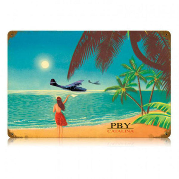 Vintage Signs - Pby Catalina 18in x 12in | V174