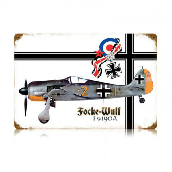 Vintage Signs - Focke Wulf 18in x 12in | V381