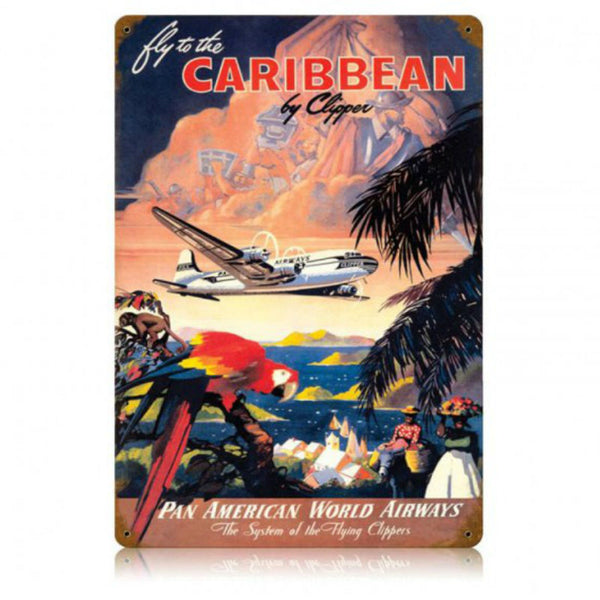 Vintage Signs - Caribbean 12in x 18in | V435